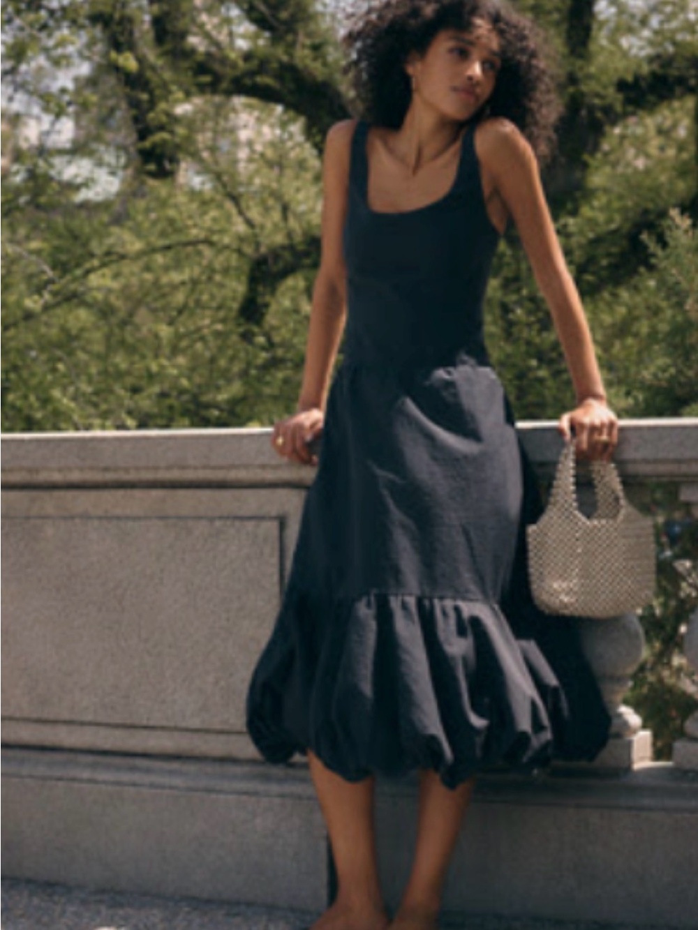 MAEVE DROP-WAIST MIDI DRESS